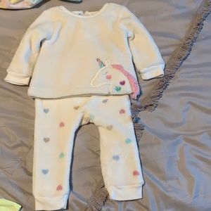 soft 2 piece unicorn outfit